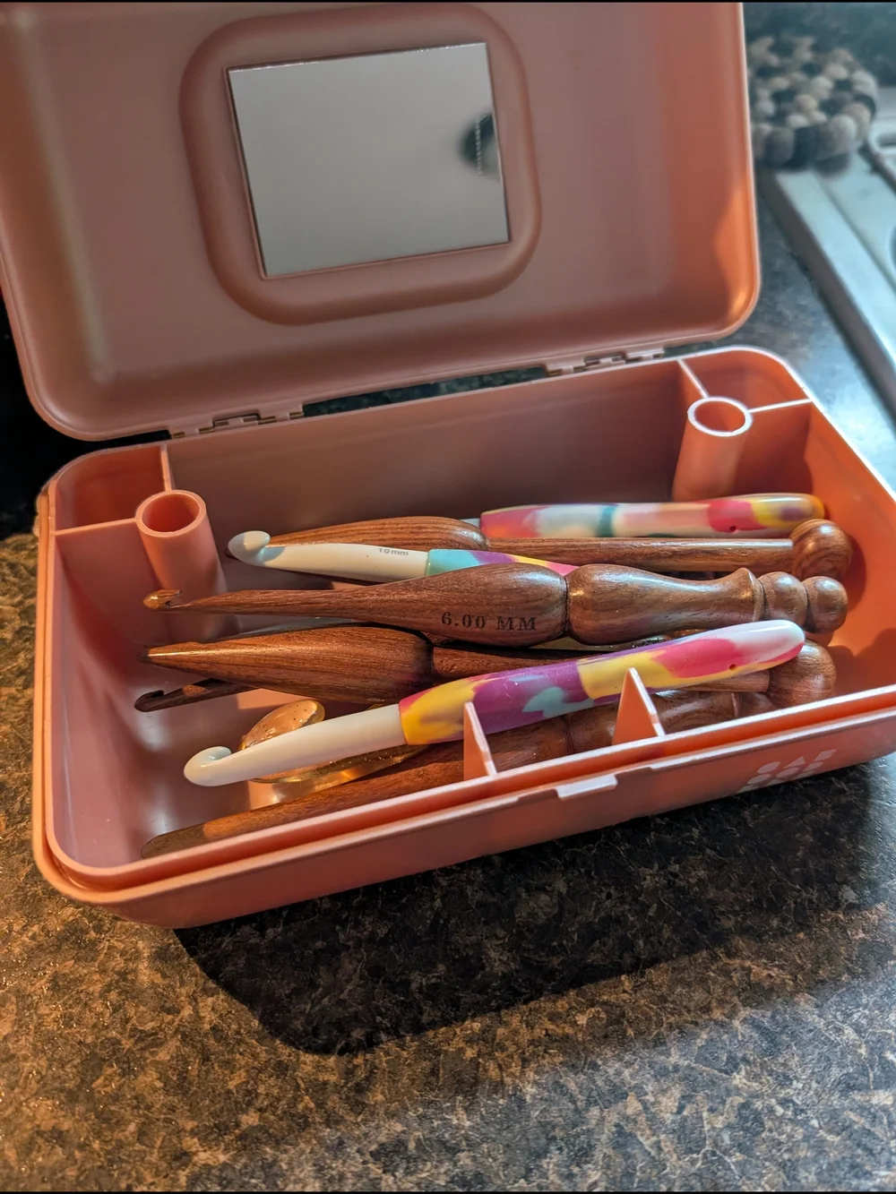 Pink Caboodle With All Size Crochet Needles!